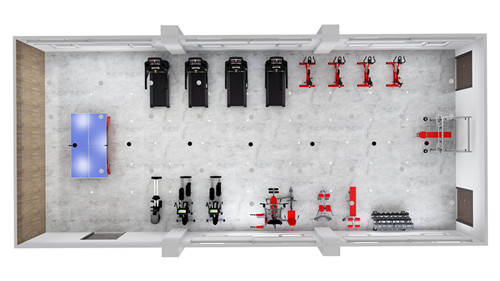 公司健身房配置